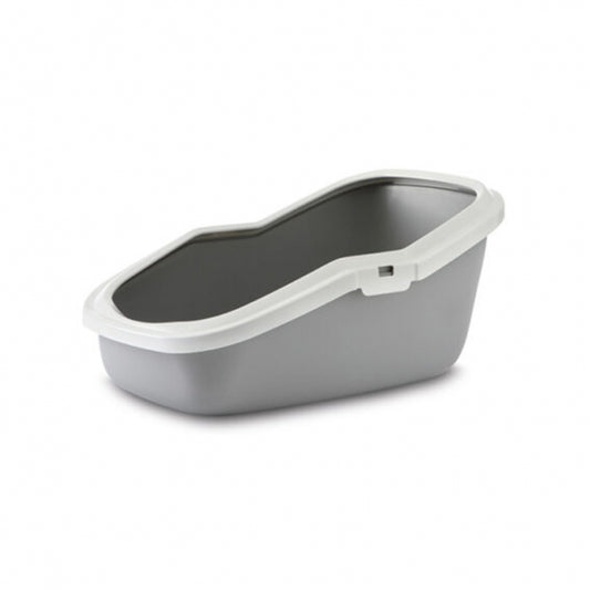 Savic cat litter box Aseo - grey/white