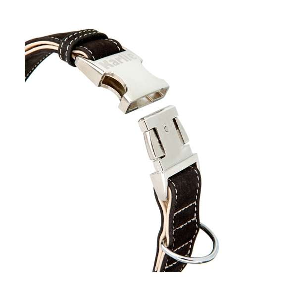 Karlie Buffalo Ultra Collar - Black/Light Beige
