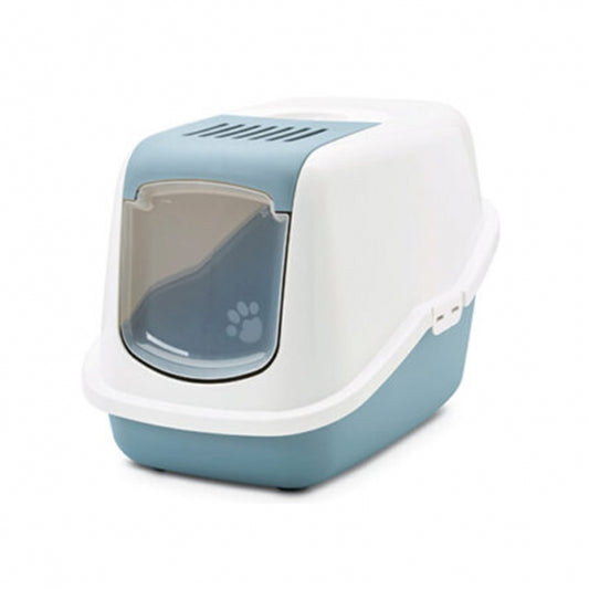 Savic Cat Litter Box Nestor - white/blue