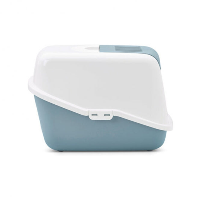 Savic Cat Litter Box Nestor - white/blue