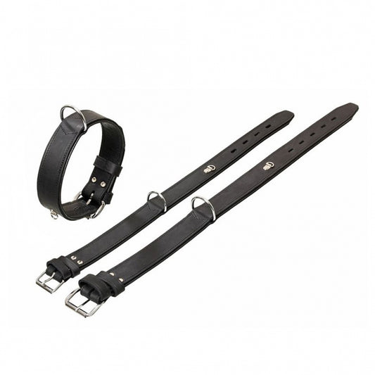 Karlie Rondo Collar with Ring for Address Tube - Black