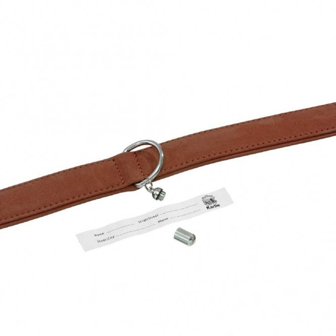 Karlie Collar Buffalo made of calf leather - Brown