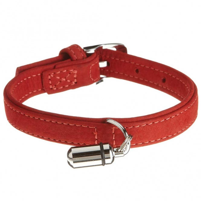 Karlie Collar Buffalo made of calf leather - Red