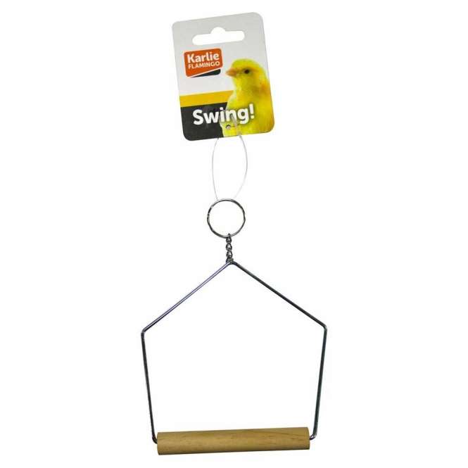 Karlie Flamingo swing with wooden perch