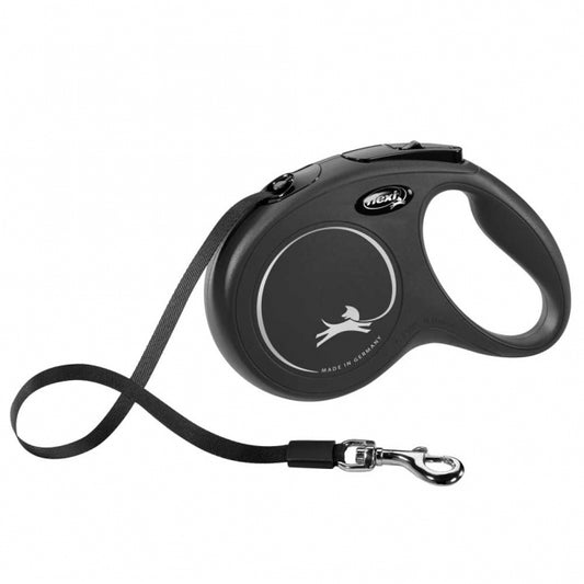FLEXI Retractable Leash New CLASSIC Belt - 5m, up to 25kg