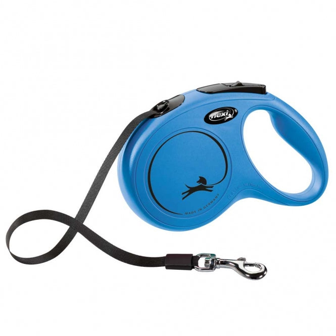 FLEXI Retractable Leash New CLASSIC Belt - 5m, up to 25kg