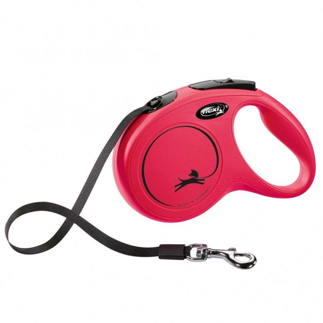 FLEXI Retractable Leash New CLASSIC Belt - 5m, up to 25kg