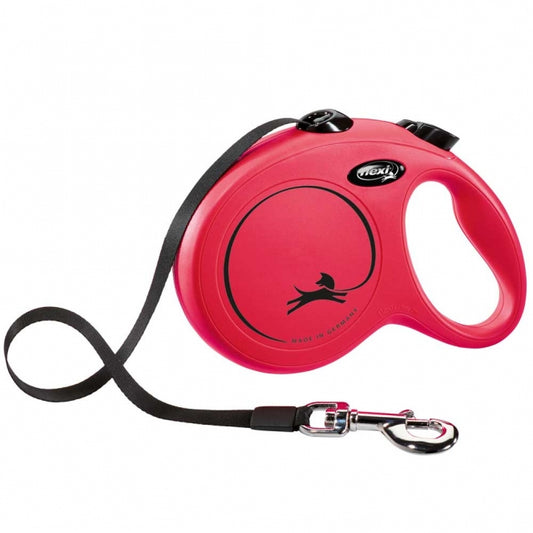 FLEXI Retractable Leash New CLASSIC Belt - 5m, up to 50kg
