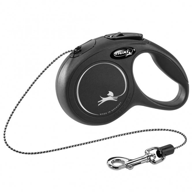 FLEXI Retractable Leash New CLASSIC Rope - 3m, up to 8kg