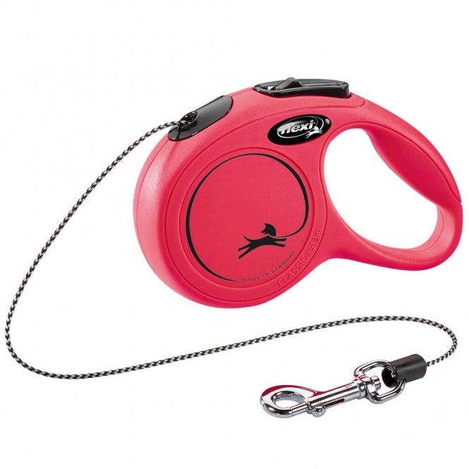 FLEXI Retractable Leash New CLASSIC Rope - 3m, up to 8kg
