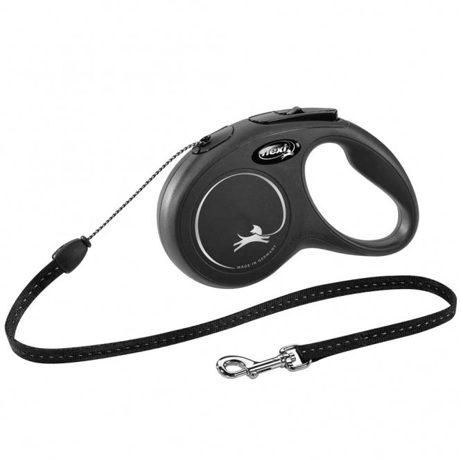 FLEXI Retractable Leash New CLASSIC Rope - 5m, up to 12kg