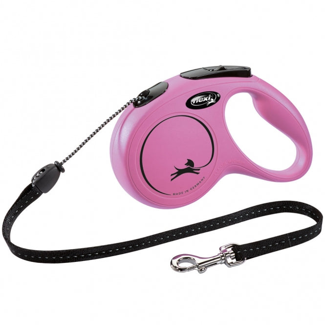 FLEXI Retractable Leash New CLASSIC Rope - 5m, up to 20kg