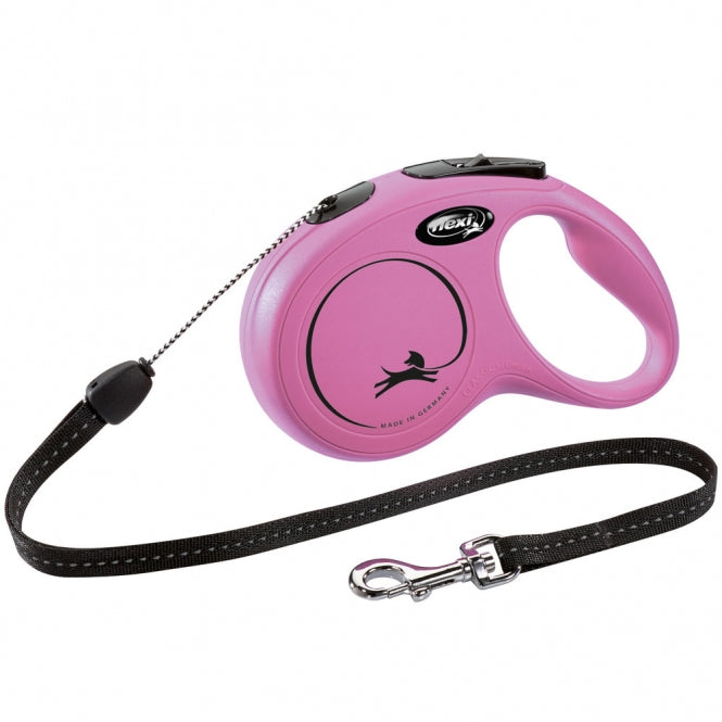 FLEXI Retractable Leash New CLASSIC Rope - 8m, up to 12kg