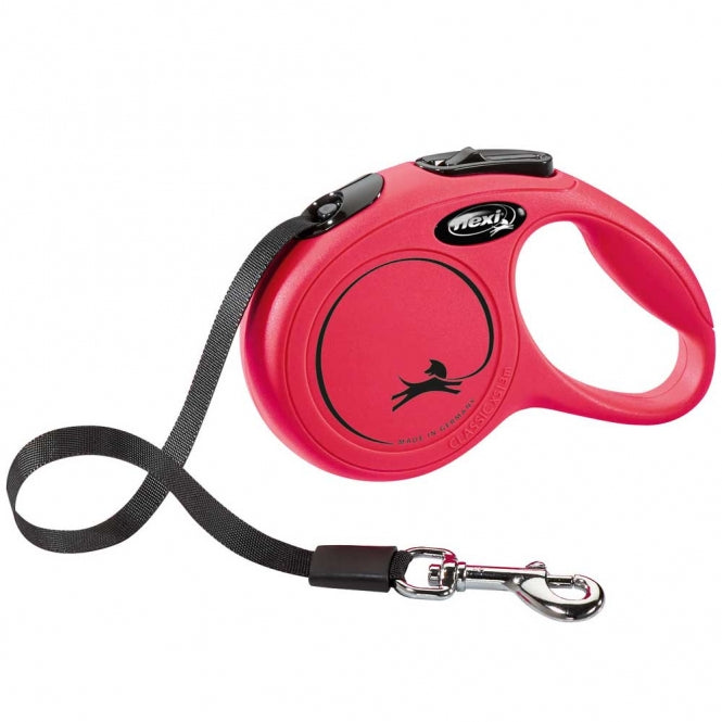 FLEXI Retractable Leash New CLASSIC Belt - 3m, up to 12kg