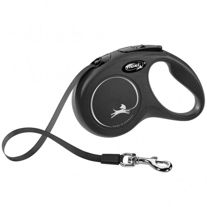 FLEXI Retractable Leash New CLASSIC Belt - 5m, up to 15kg