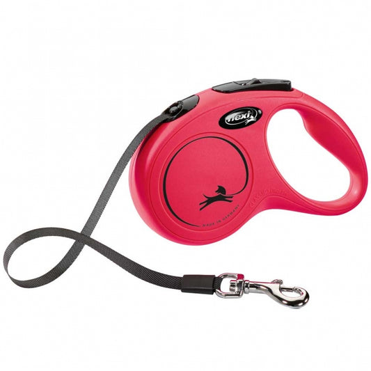 FLEXI Retractable Leash New CLASSIC Belt - 5m, up to 15kg