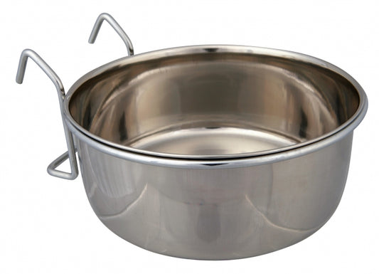 Trixie stainless steel bowl with holder