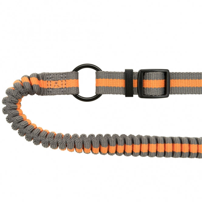 Trixie Jogging Dog Leash - graphite/papaya