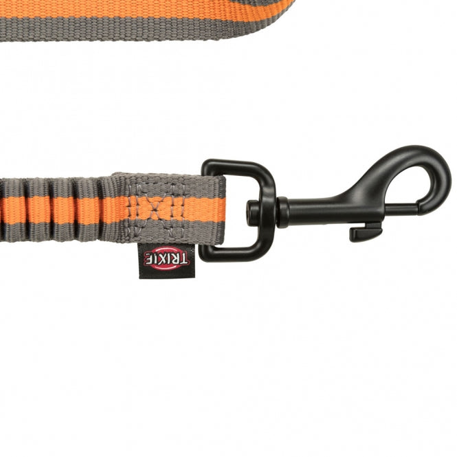 Trixie Jogging Dog Leash - graphite/papaya