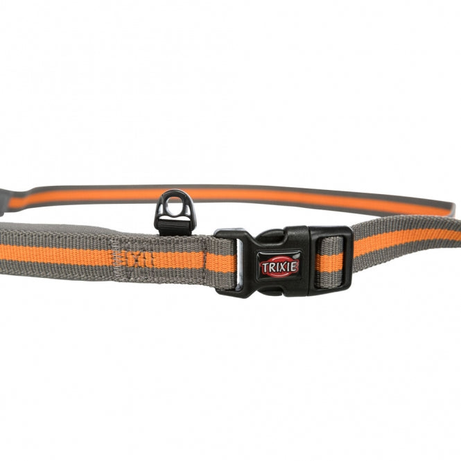 Trixie Jogging Dog Leash - graphite/papaya