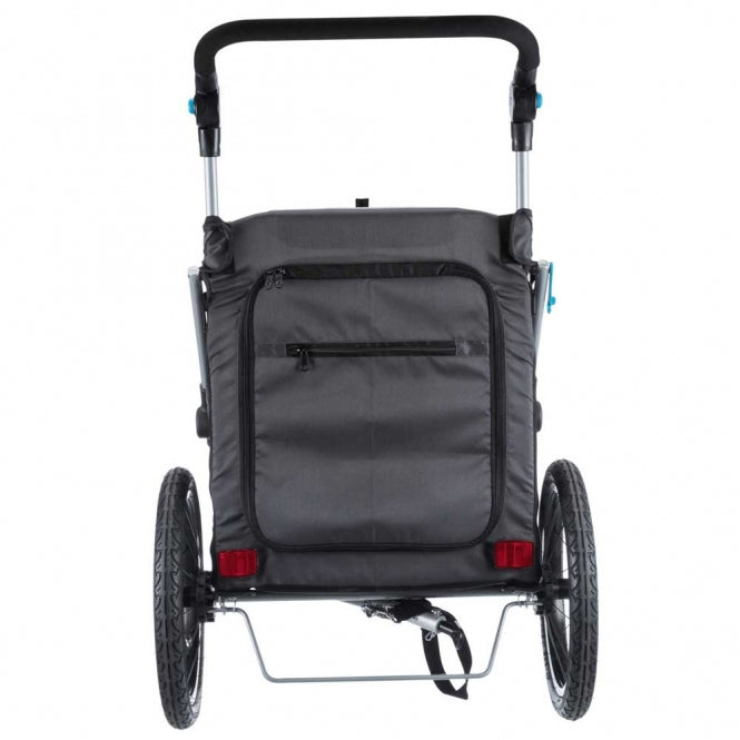 Trixie Fahrrad-Anhänger für Hunde - grau/schwarz