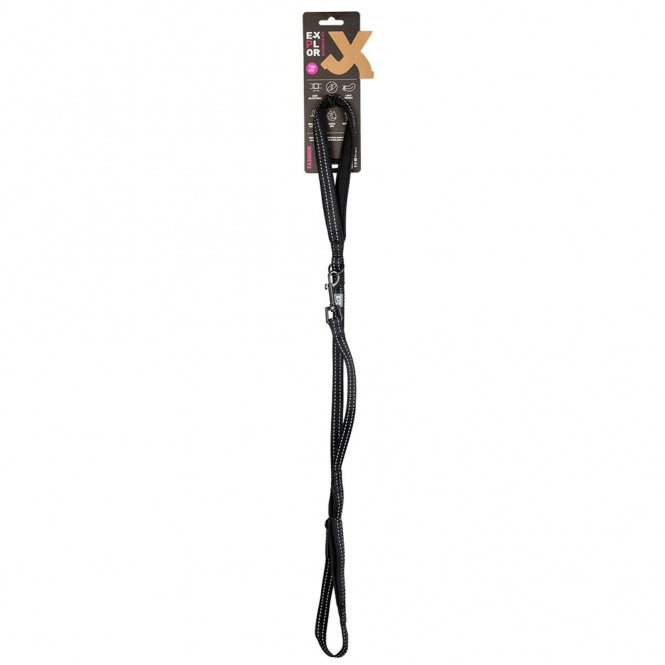 Duvoplus EXPLOR Ultimate Fit On-The-Road-Leash Fashion - granite black - 130cm