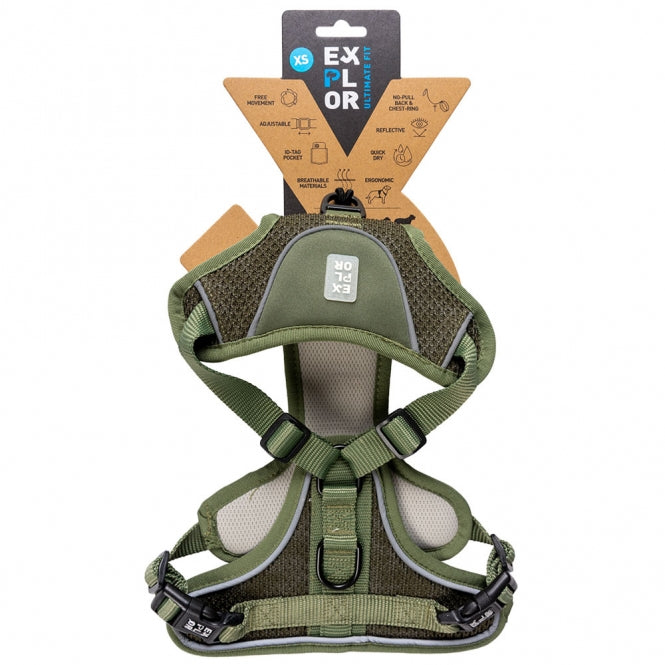 Duvoplus EXPLOR Ultimate Fit No-Pull Harness - Undercover Green