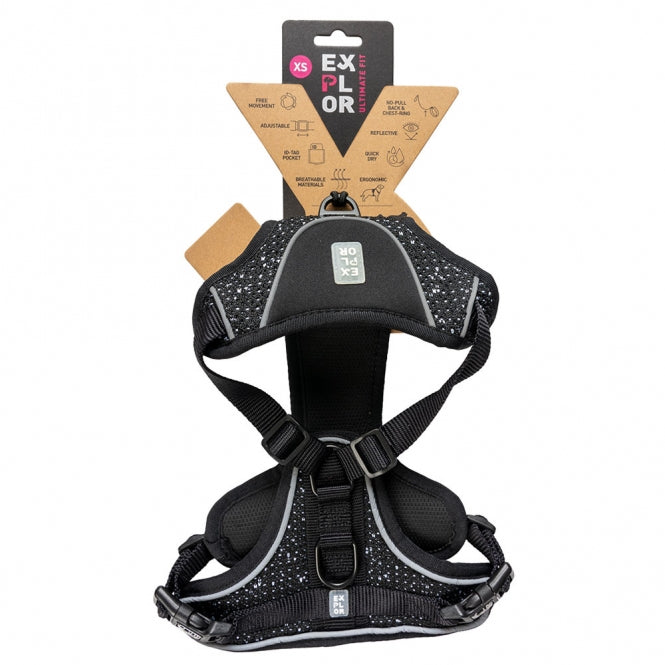 Duvoplus EXPLOR Ultimate Fit no-pull harness - granite black
