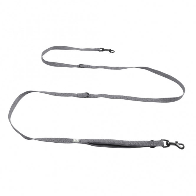 Duvoplus training leash EXPLOR Ultimate Fit Safety - Silver Reflective - 220cm