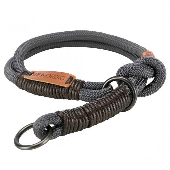 Trixie BE NORDIC pull-stop collar - dark grey