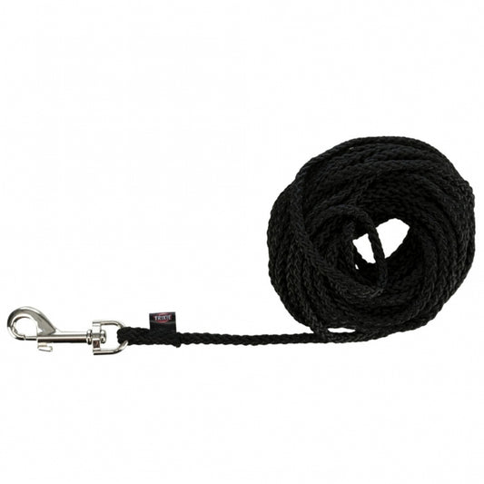 Trixie nylon leash - black, 15 m
