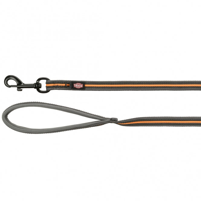 Trixie Fusion tracking leash - graphite/papaya