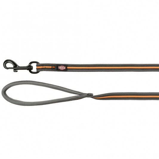 Trixie Fusion tracking leash - graphite/papaya