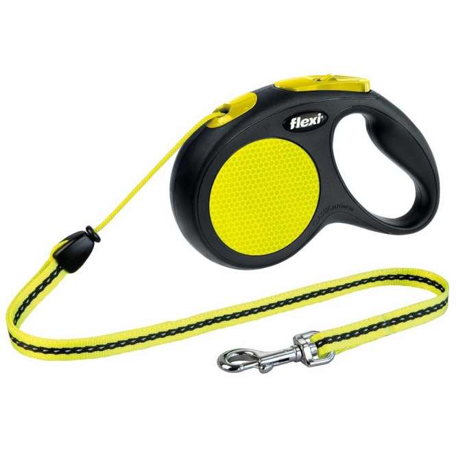 Flexi New Classic Neon Rope Rolling Leash