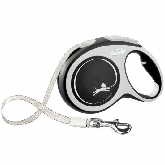 FLEXI retractable leash New COMFORT belt - 8m, up to 50kg