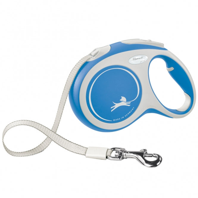 FLEXI retractable leash New COMFORT belt - 8m, up to 50kg