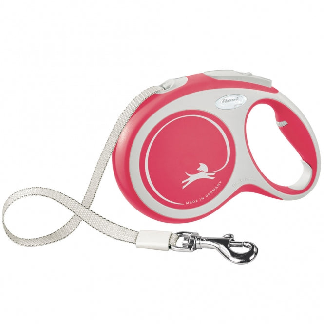 FLEXI retractable leash New COMFORT belt - 8m, up to 50kg