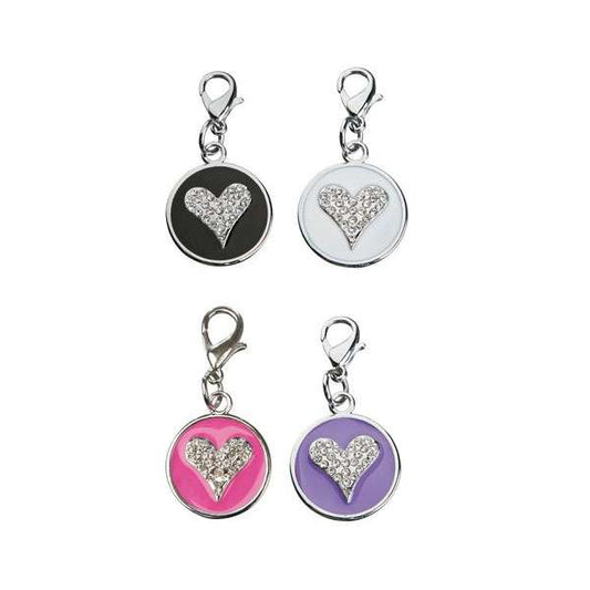 Trixie Jewelry Pendant Circle with Rhinestone Heart