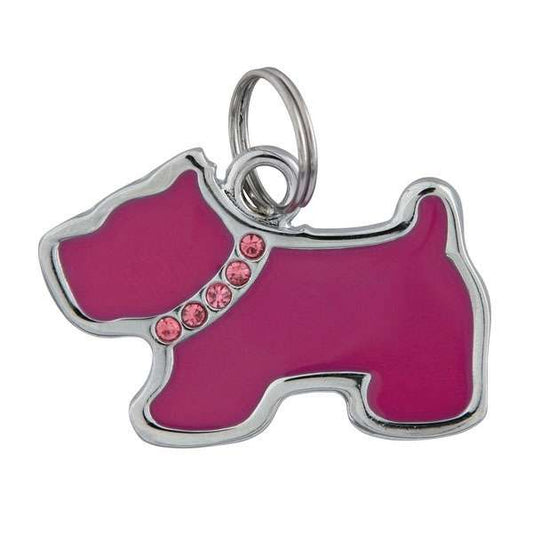 Trixie Jewelry Address Tag Dog with Rhinestones