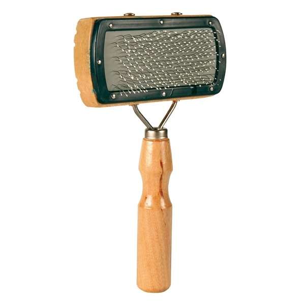 Trixie wooden brush one-sided - 18 x 10 cm