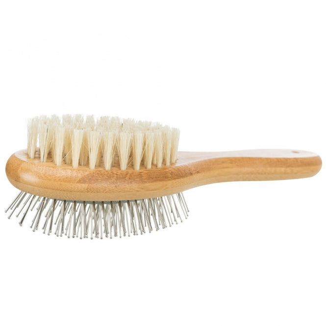 Trixie beidseitige Bürste aus Bambus