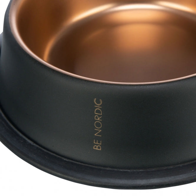 Trixie BE NORDIC stainless steel bowl - black/bronze