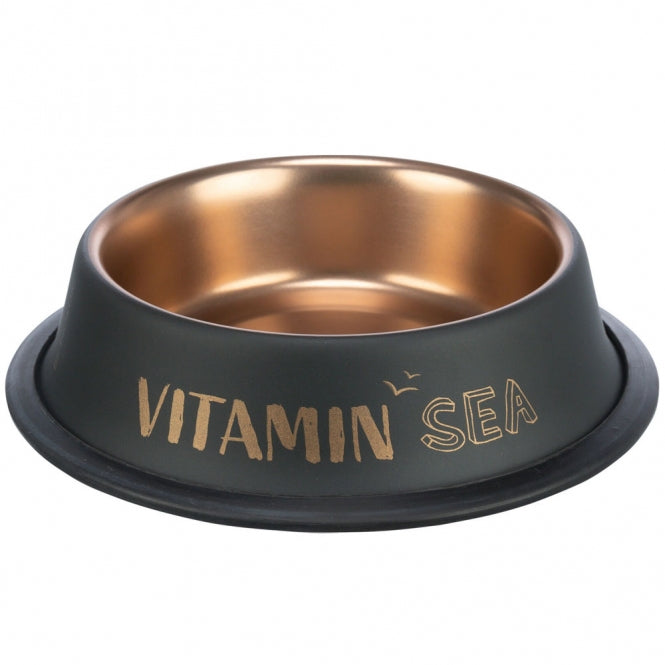 Trixie BE NORDIC stainless steel bowl - black/bronze