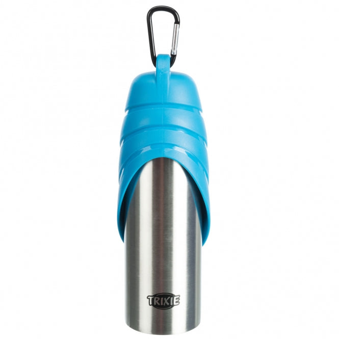 Trixie stainless steel bottle with drinking bowl