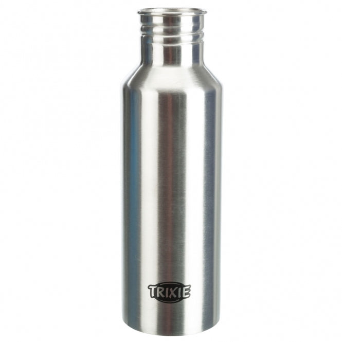 Trixie stainless steel bottle with drinking bowl