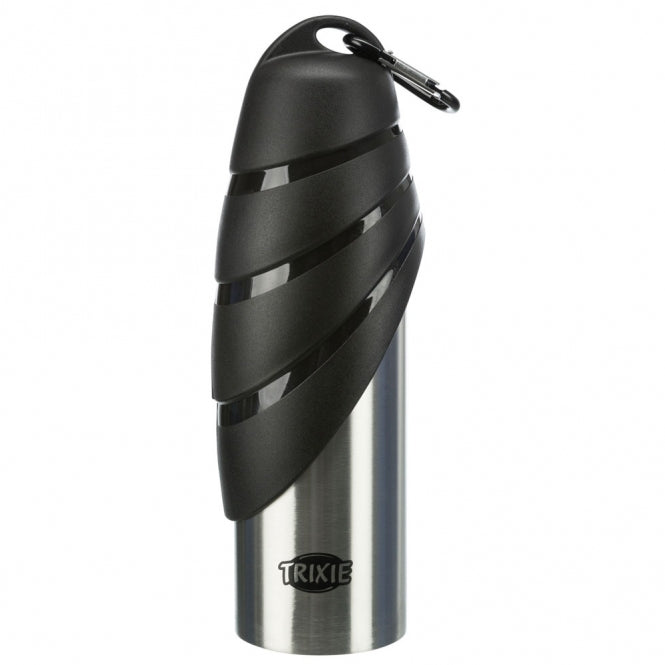 Trixie stainless steel bottle with drinking bowl