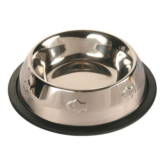Trixie stainless steel bowl with embossing - 0.2 l