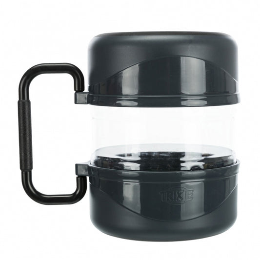Trixie travel set of 2 bowls and food container