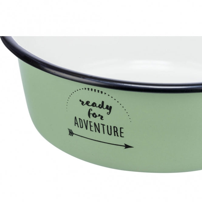 Trixie bowl made of enamel/stainless steel - ready for adventure