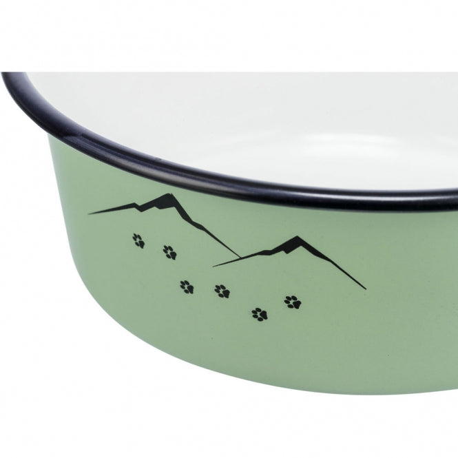 Trixie bowl made of enamel/stainless steel - ready for adventure